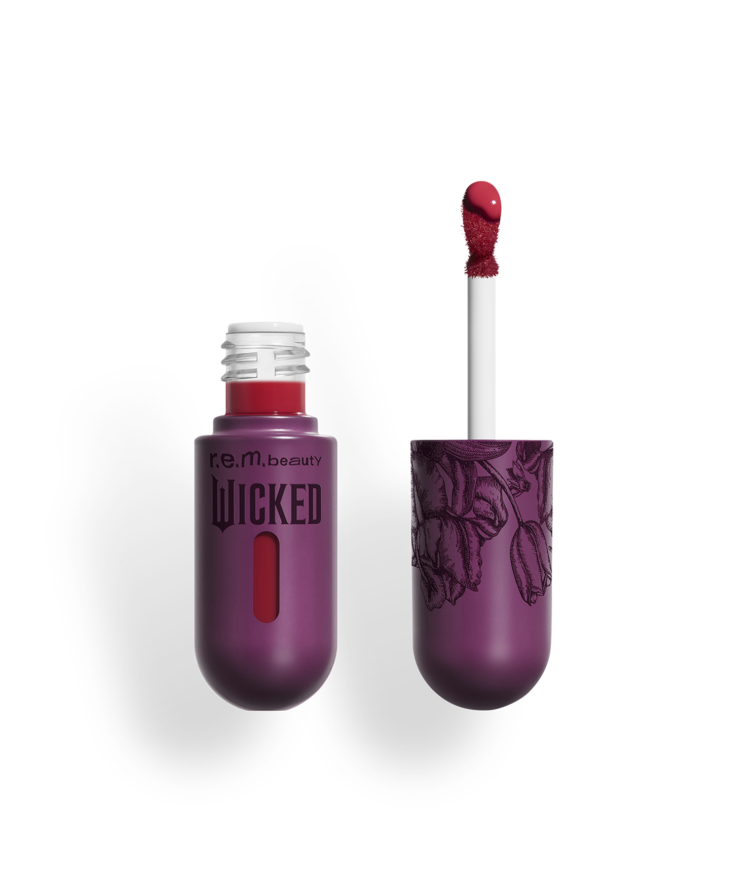r.e.m. beauty x Wicked: For Good tulip field lip stain