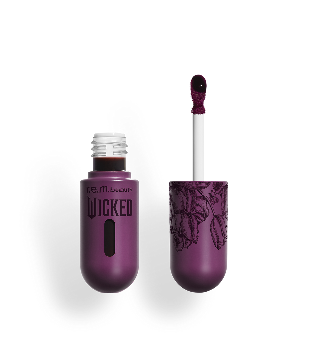 r.e.m. beauty x Wicked: For Good tulip field lip stain